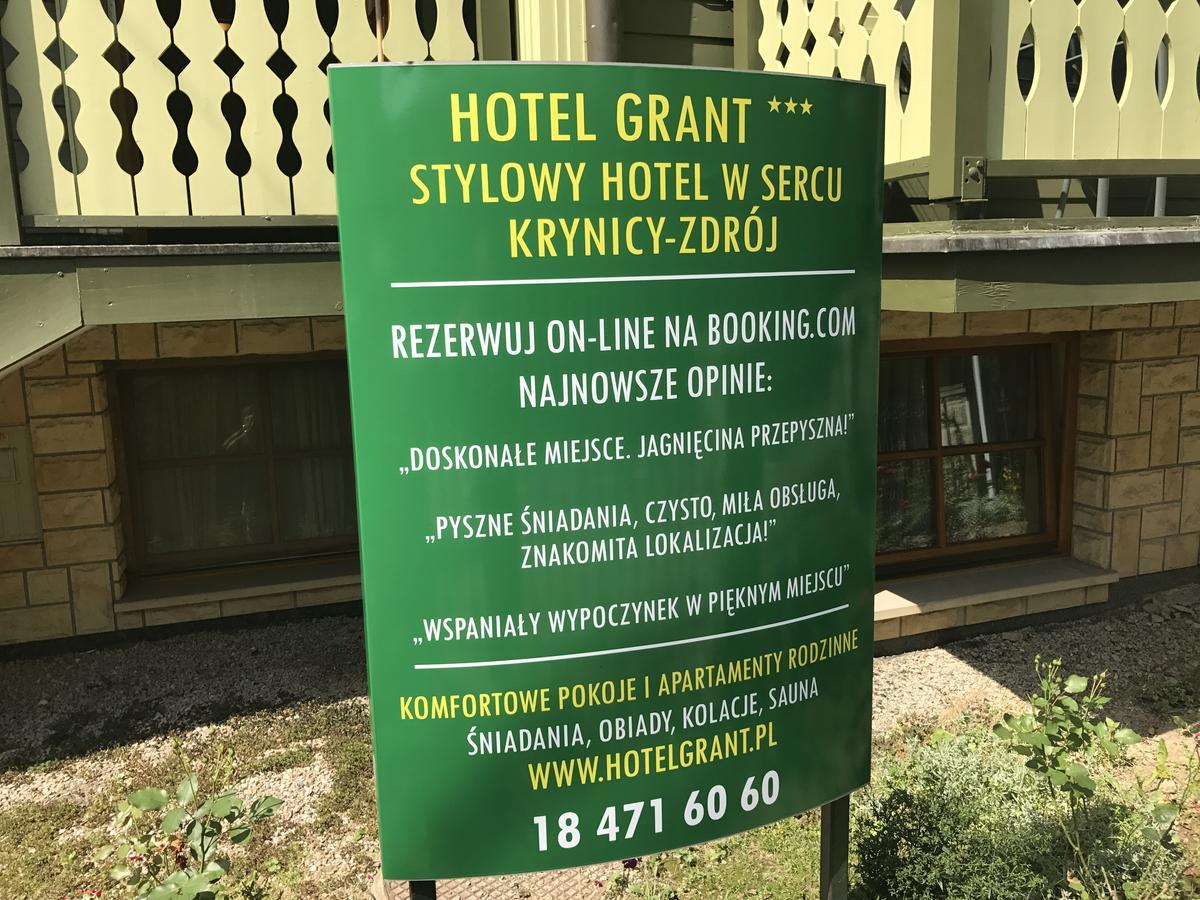Hotel Grant Krynica-Zdrój Esterno foto